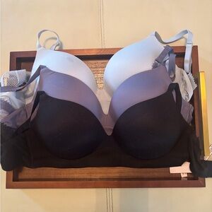 Victoria's Secret Bra Set - Black, Light Blue, Lavender